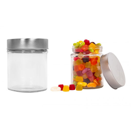 Picture of ROUND GLASS JARS 380ML